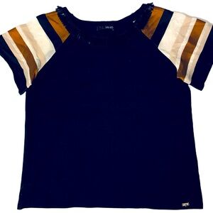 Liu Jo Women’s Cotton Top Blouse Shirt Size 46 MSRP $189